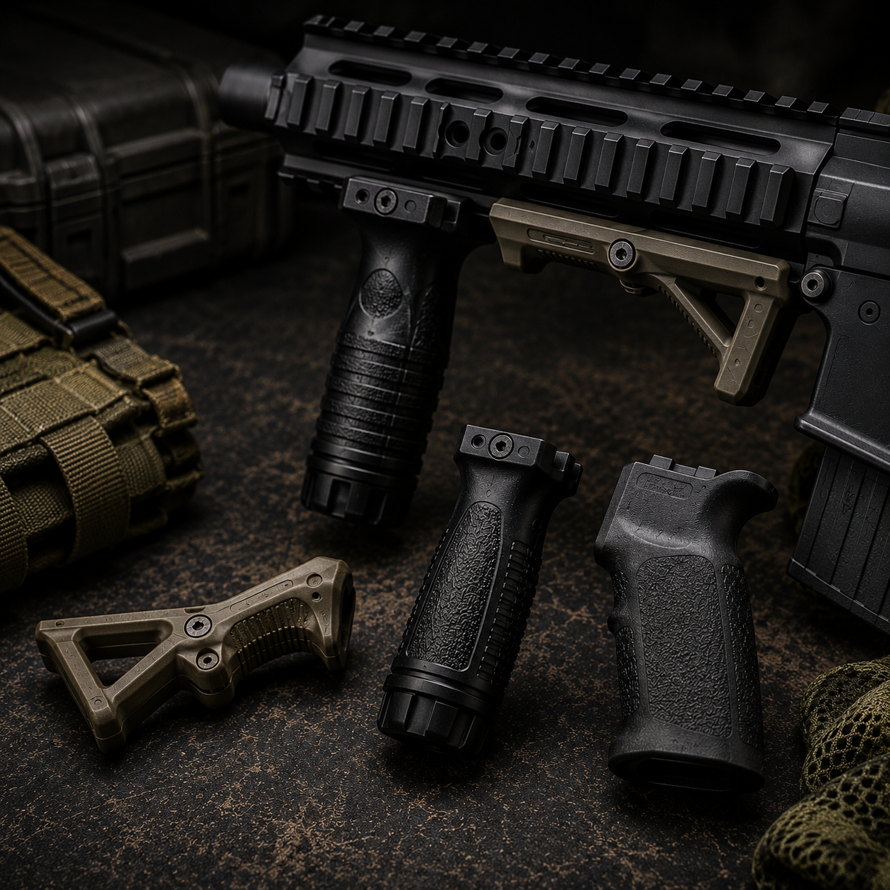 Airsoft 3D Printed Pistol Grips, Grips, Tacbase, Accessories
