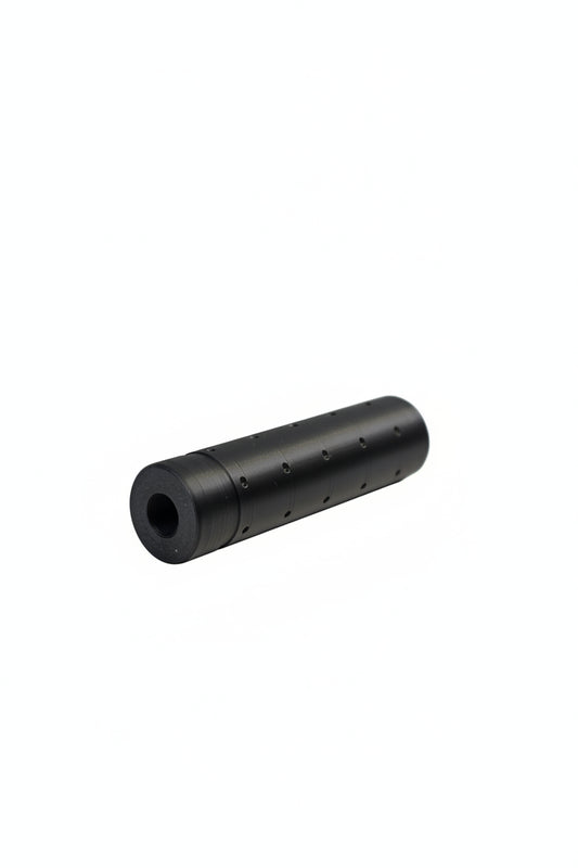 Airsoft Barrel Extension mock dummy attachment. 14mm CW, 3d printed, Black, Tacbase