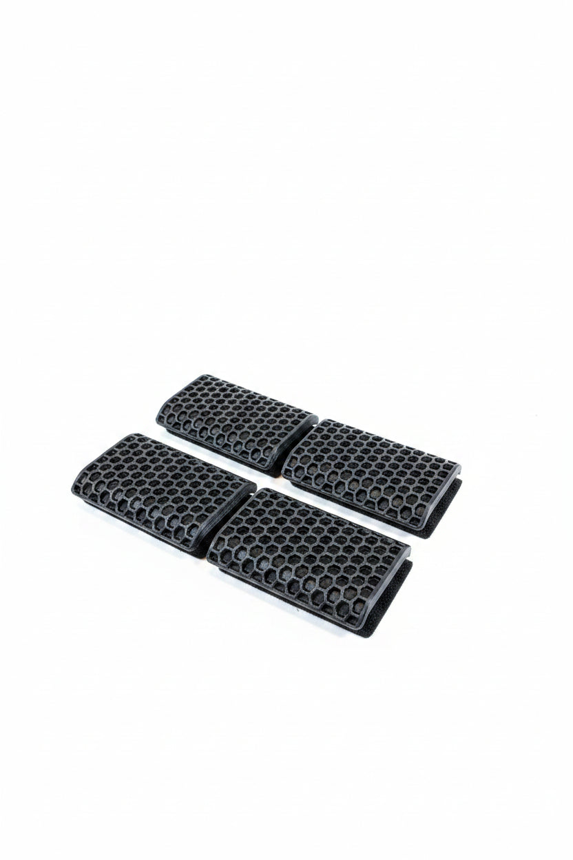 Black 3D printed M-LOK handguard cover for airsoft replica