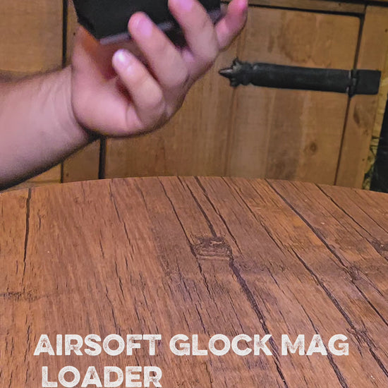 3d printed speed loader adapter to load glock style magazines for airsoft use. Quicker reload, tacbase, airsoft accessories