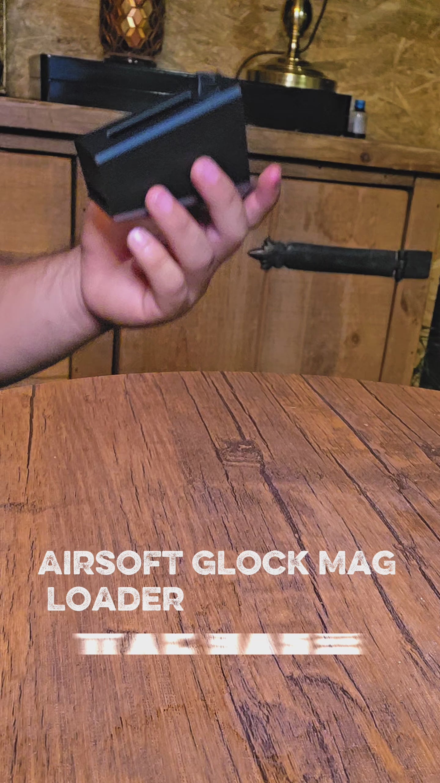 3d printed speed loader adapter to load glock style magazines for airsoft use. Quicker reload, tacbase, airsoft accessories