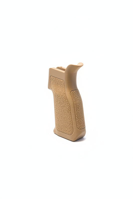 Airsoft 3D Printed Pistol Grip in Tan Colour. Fits Ar-15 Style Replicas. airsoft use only. Tacbase